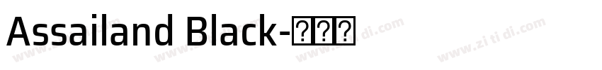 Assailand Black字体转换
